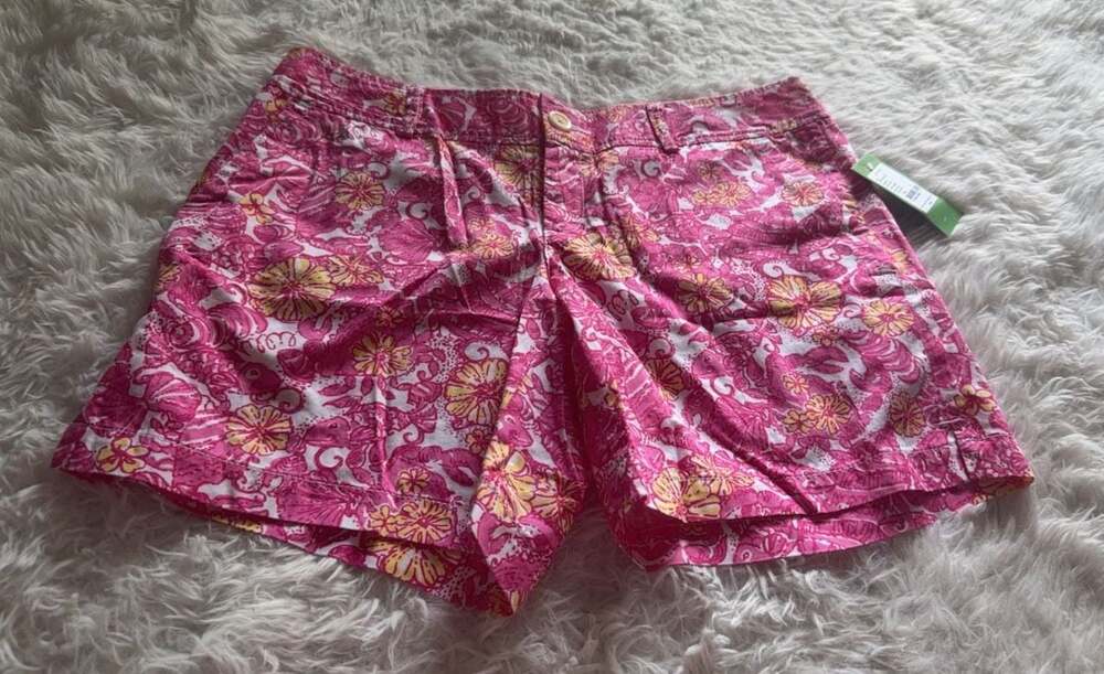 Lilly Pulitzer Grace Short in‎ Resort White Chum Bucket Size 8